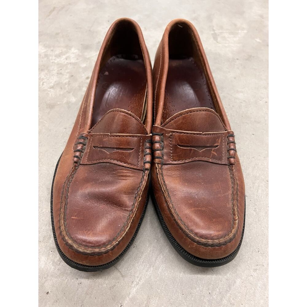 Sebago Brown Leather Penny Loafers